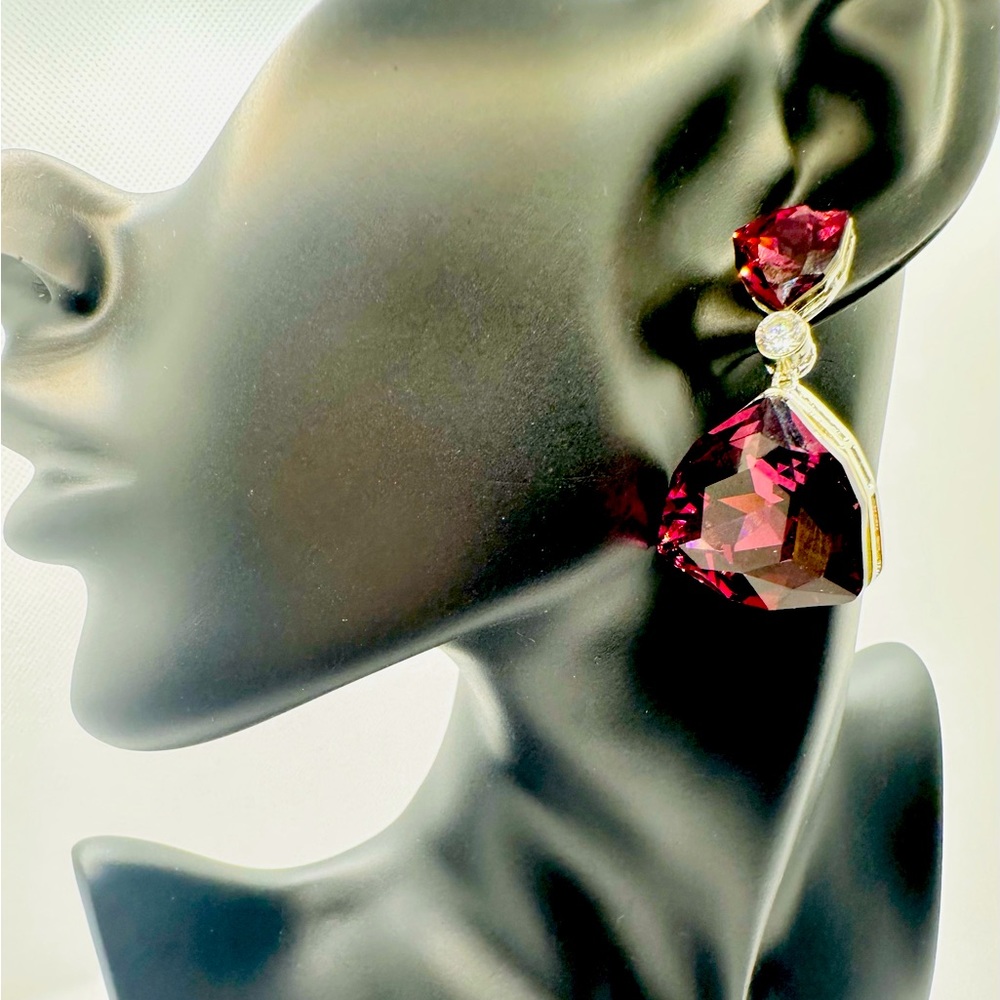 Swarovski Wine Earrings